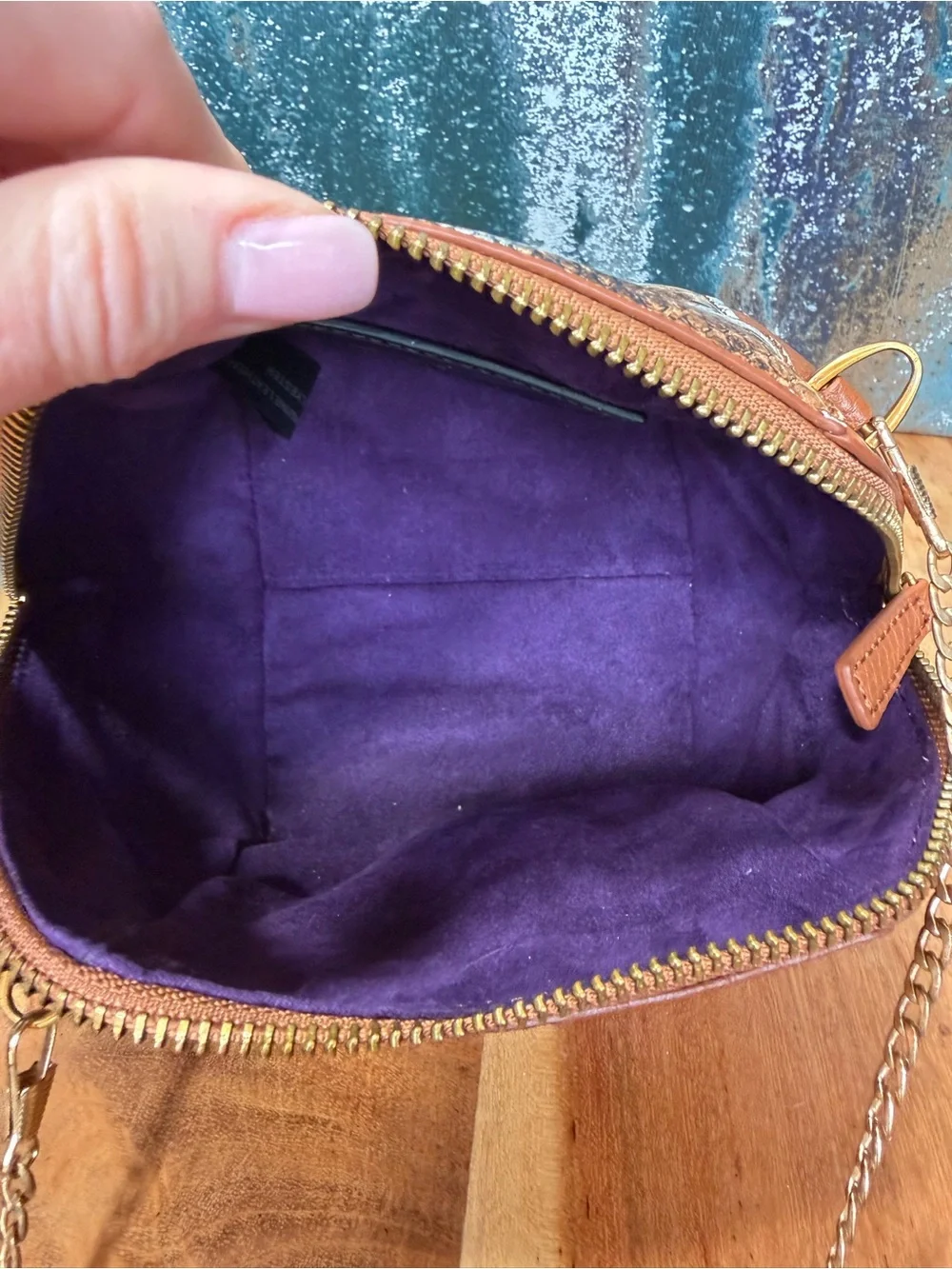 Sharif Maximalist Y2K Vintage Snake Embossed Leather Clamshell Crossbody Bag